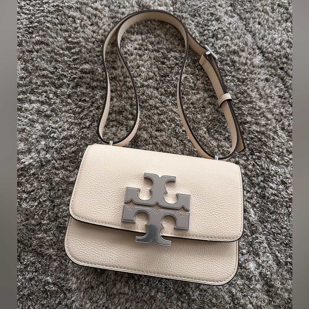 Tory Burch Small Eleanor Pebbled Convertible Shoulder Bag
